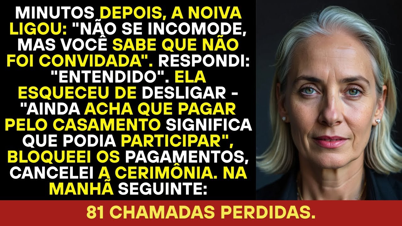 Compareci no casamento, mas meu filho falou: 