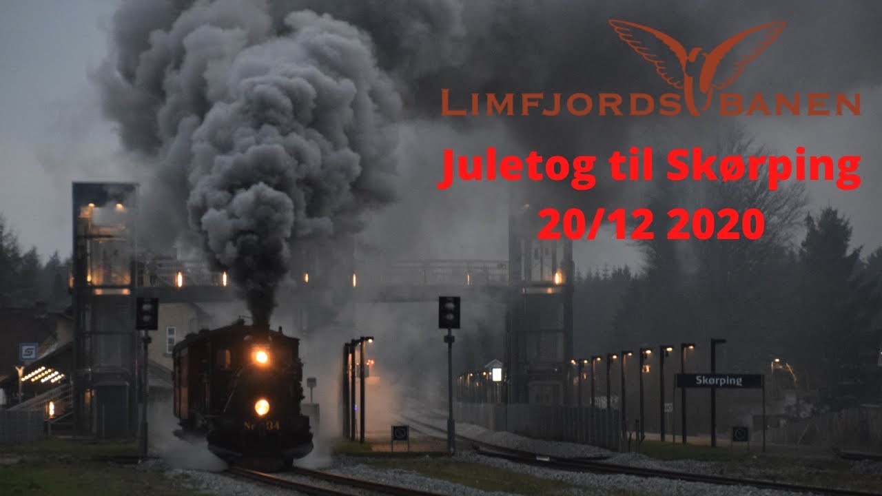 Limfjordsbanen med juletog til Sk&oslash;rping 20/12 2020