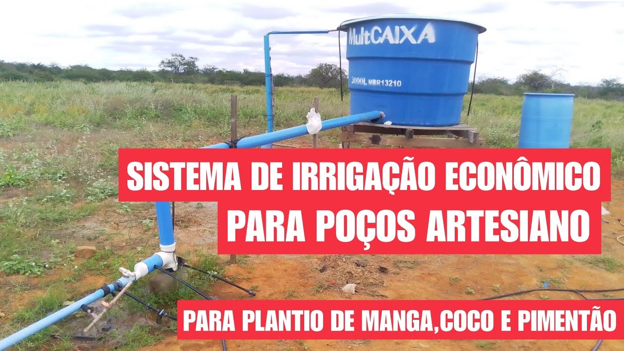 Melhor sistema de irrigação ECONÔMICO para poço artesiano