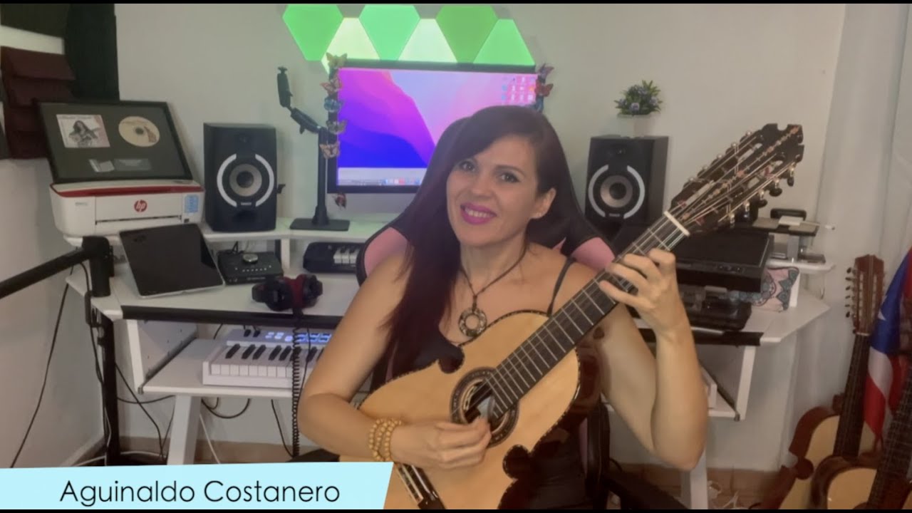 Aguinaldo Costanero  interpretado por Maribel Delgado | Cuatro Puertorriqueño