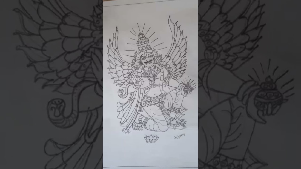 God garuda 🙏🙏🙏 drawing 