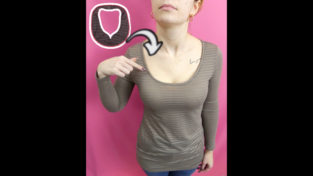 How to reduce the neckline of a blouse in 5 minutes