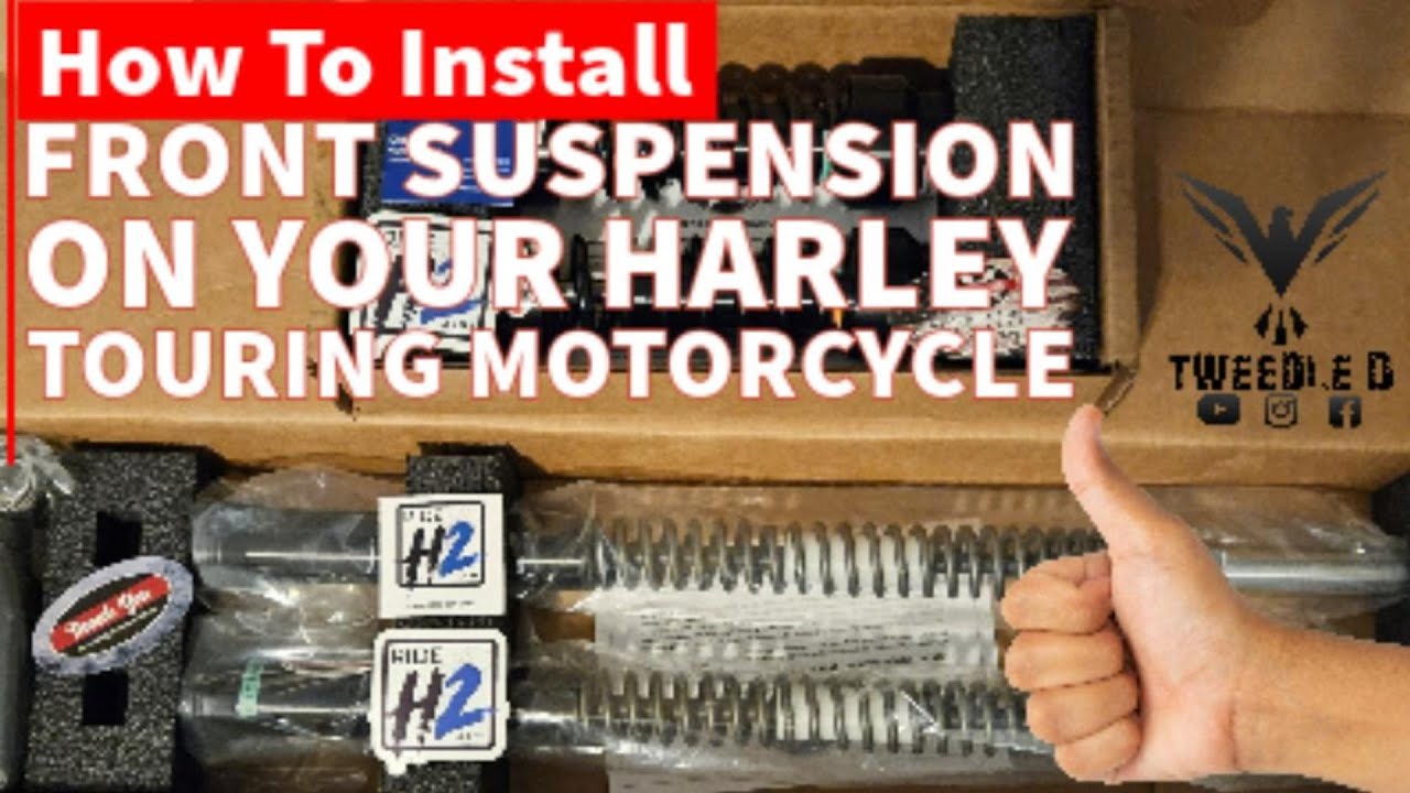 How To Install Suspension Technologies Front Suspension on Your Harley Touring  @rollinthrottle