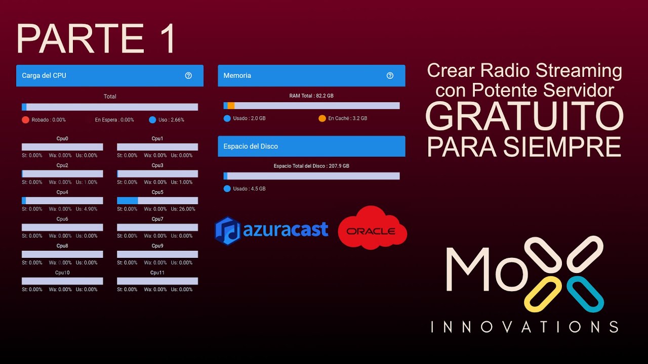Crear Radio Streaming con Potente Servidor GRATUITO PARA SIEMPRE - PARTE 1