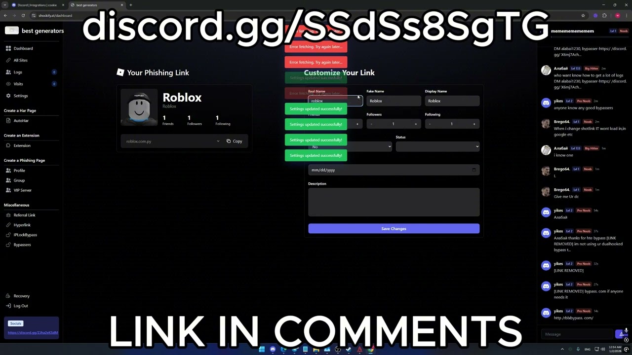 💙🔥FAKE ROBLOX LINK PROFILE TUTORIAL JANUARY 2026 BEST METHOD🔥💙