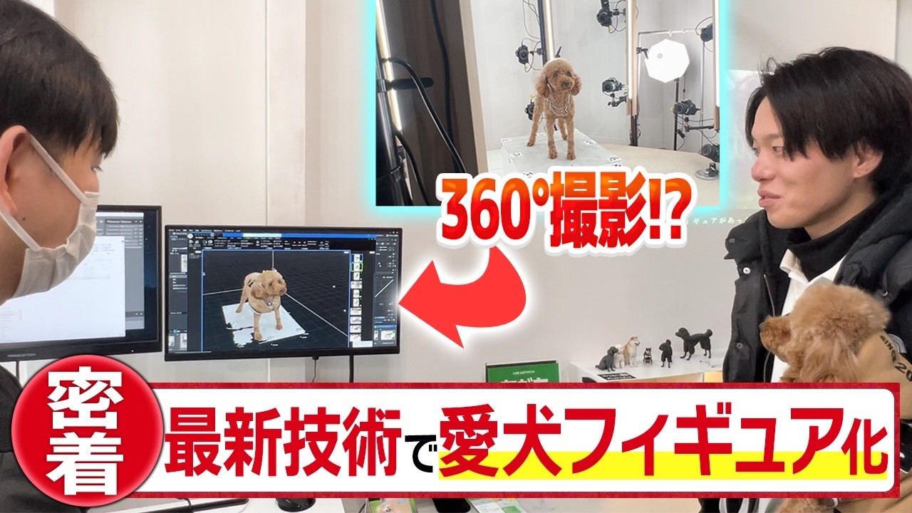 【犬/密着】最新撮影技術であなたの愛犬だけのデータ作成&フィギュアを作成!?とある場所に潜入取材してきました！