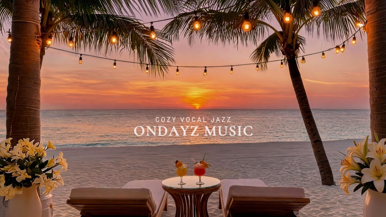 𝐉𝐚𝐳𝐳 𝐌𝐮𝐬𝐢𝐜 | 몰디브 핑크빛 선셋, 칵테일 한잔과 로맨틱 재즈 🍹 | Cozy Evening Jazz