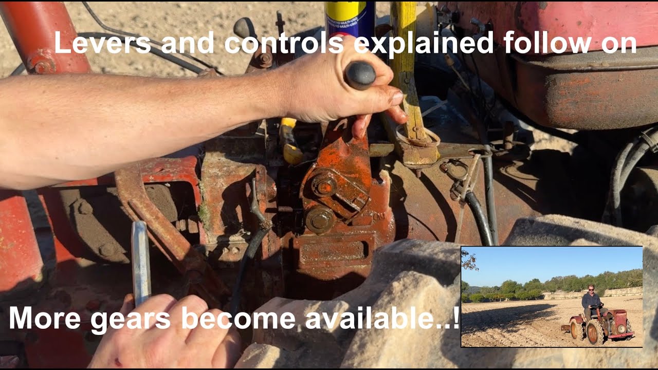Pasquali 945 mini-tractor levers and controls follow on...more gears revealed thanks to you guys..!