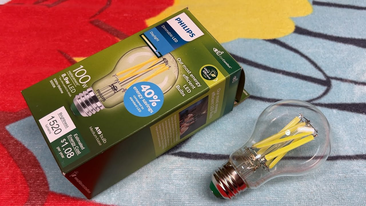 Philips Ultra Efficient Daylight Filament LED Light Bulb