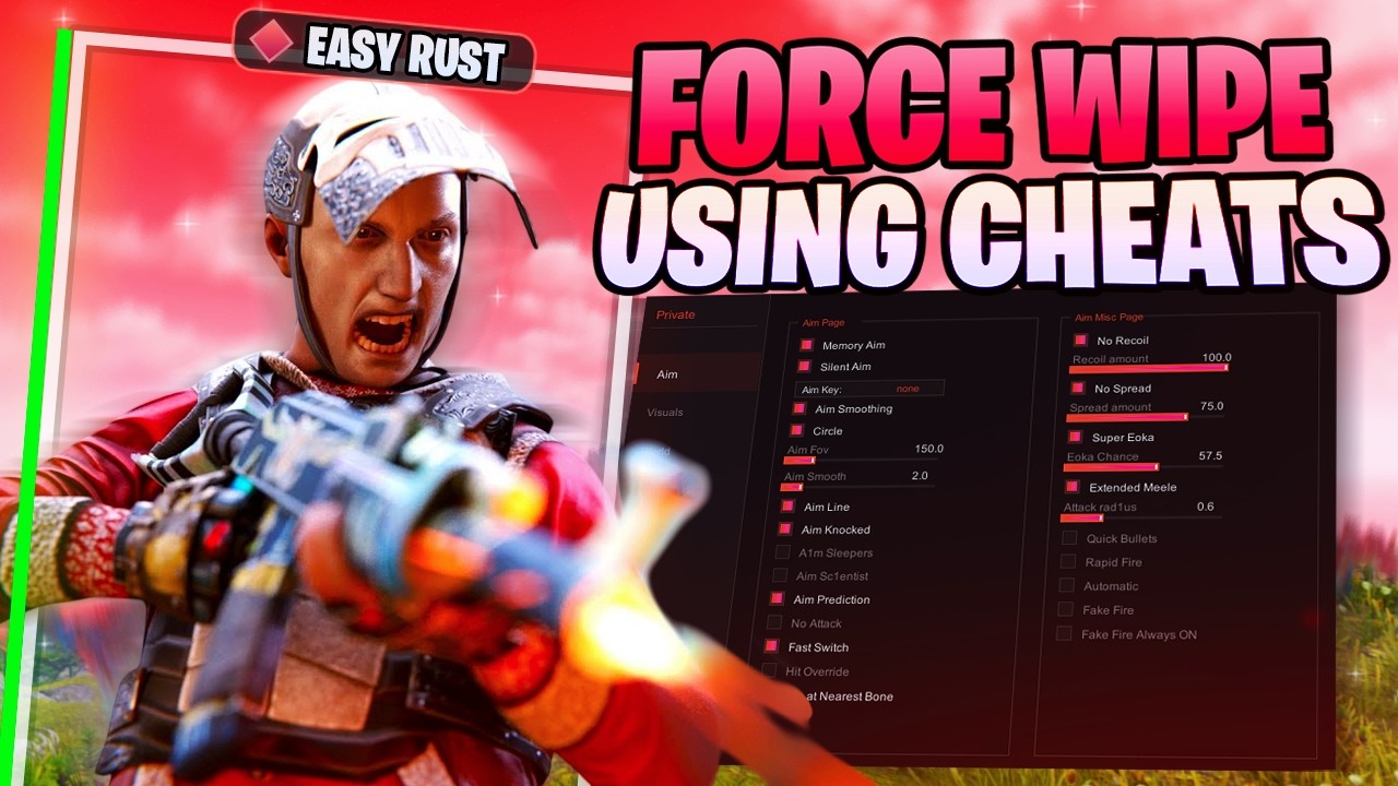 I Used RUST CHEATS to Snowball Force Wipe... ( INSANE )