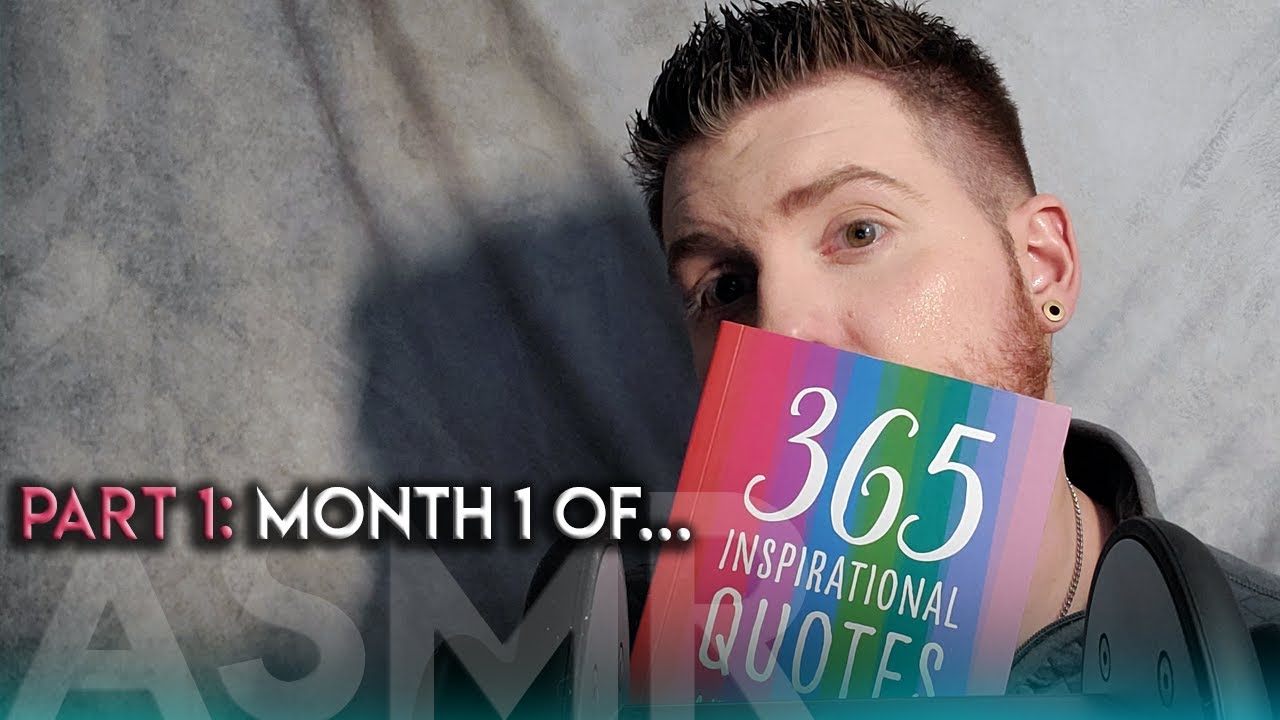 A Year of Inspirational Quotes ASMR: Month 1