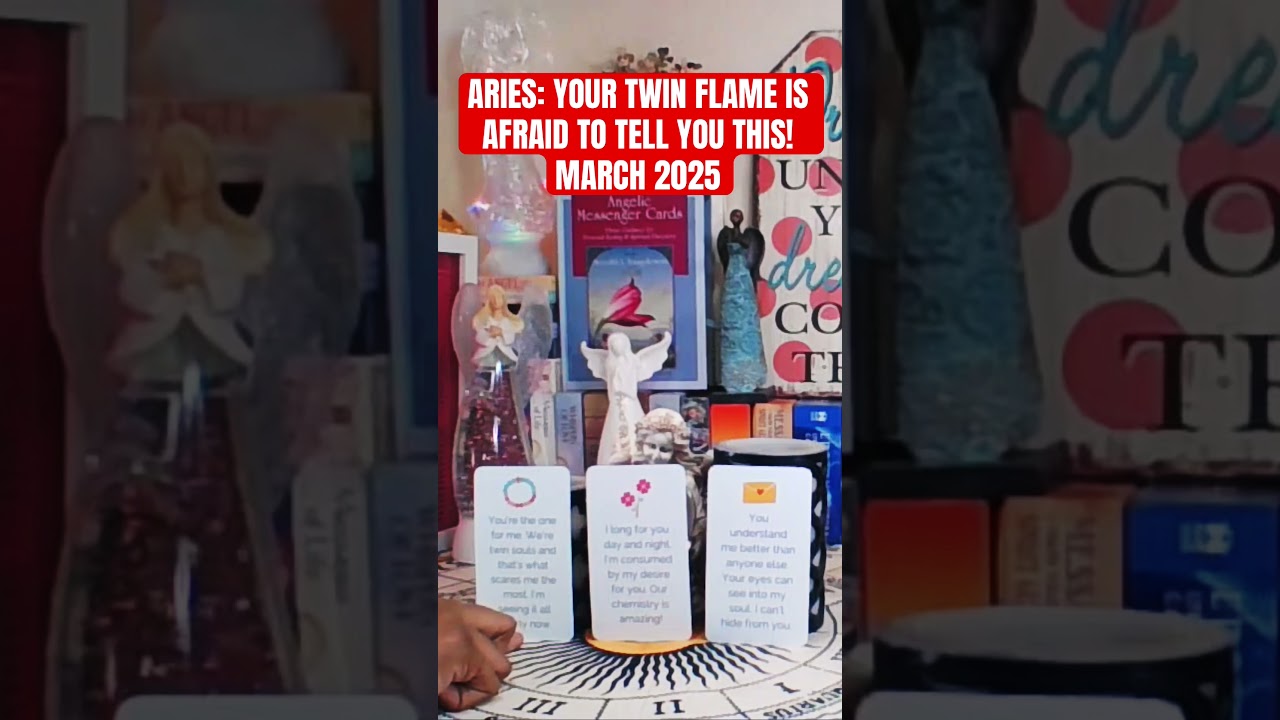 ARIES: YOUR TWIN FLAME IS AFRAID TO TELL YOU THIS! MARCH 2025 #aries #twinflame #love #shorts #fyp