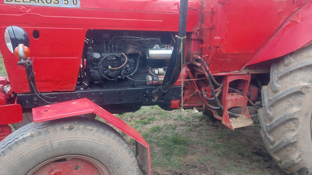 Mtz50. Hideg indítás 2 hét után, -2 fok..