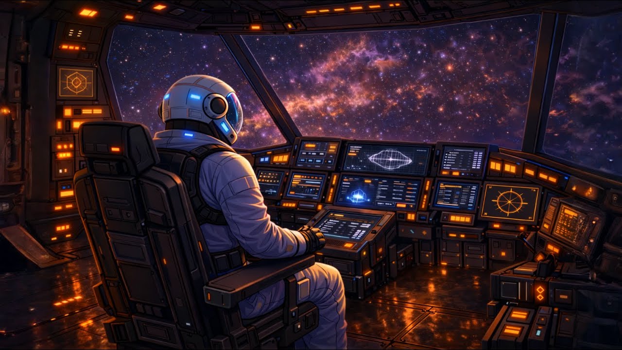 Stellar Night Drive | Cosmic Voyager | Lo-Fi Focus Mix