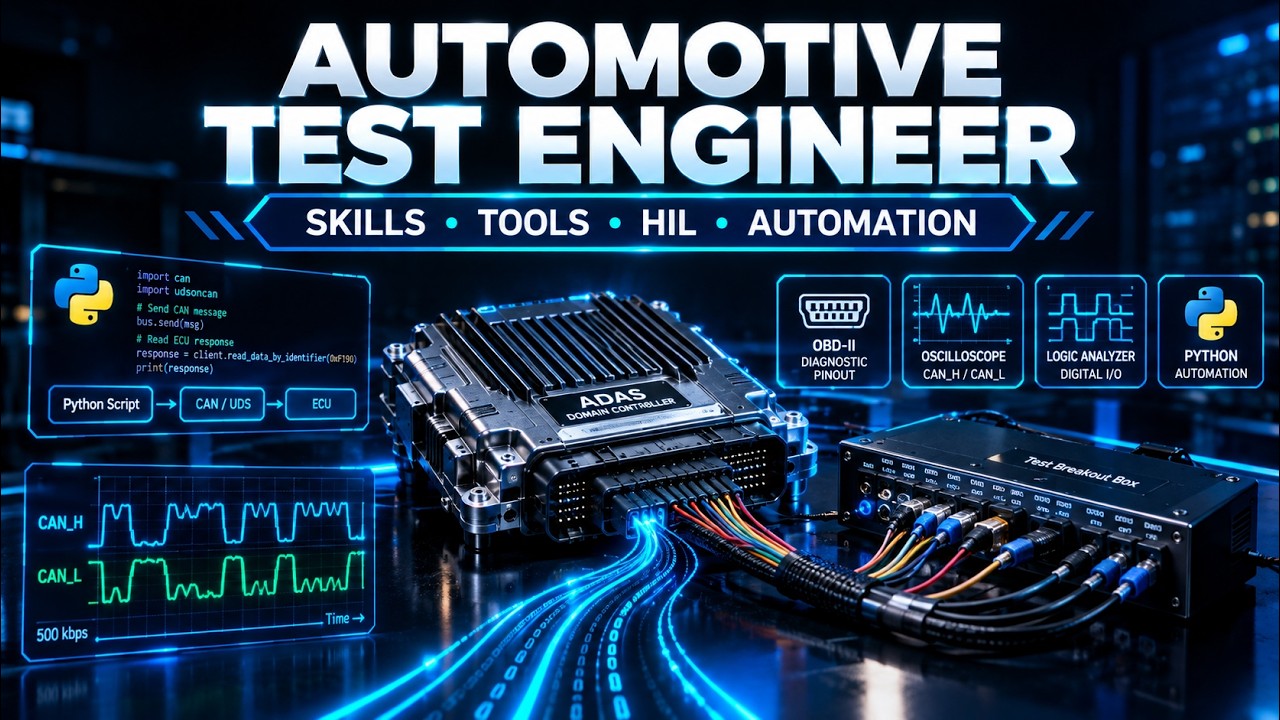 How to Become an Automotive Test Engineer? Complete Career Roadmap (Skills, Tools & Projects)