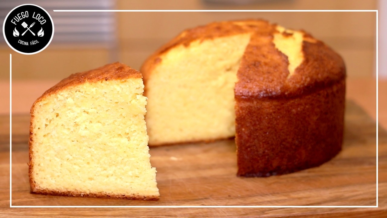 El BIZCOCHO de NARANJA Esponjoso más FÁCIL!! (Receta en 5 MINUTOS)