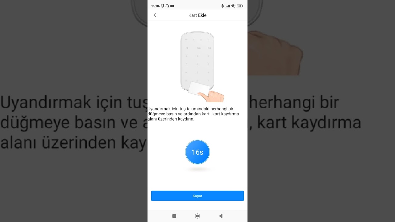 Dahua Alarm Panelinde Keypad ve Kart Tanıtma ve Kullanma