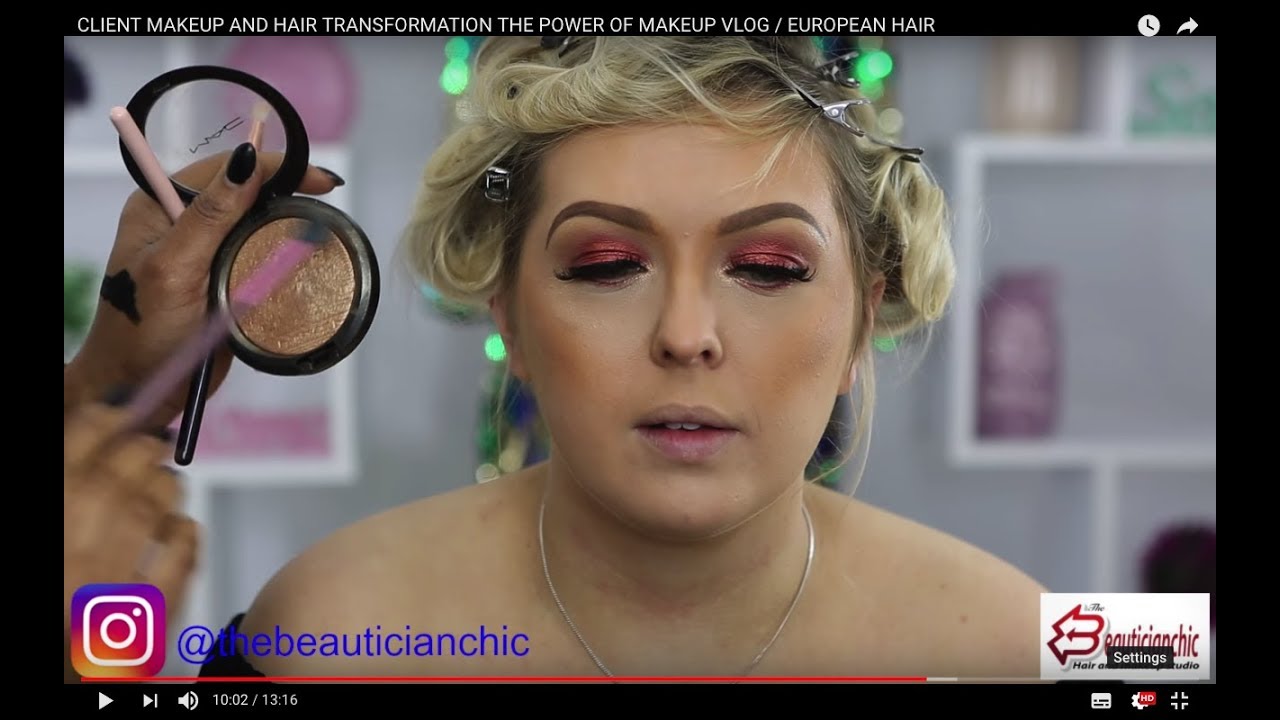 CLIENT MAKEUP AND HAIR TRANSFORMATION THE POWER OF MAKEUP  VLOG / EUROPEAN HAIR