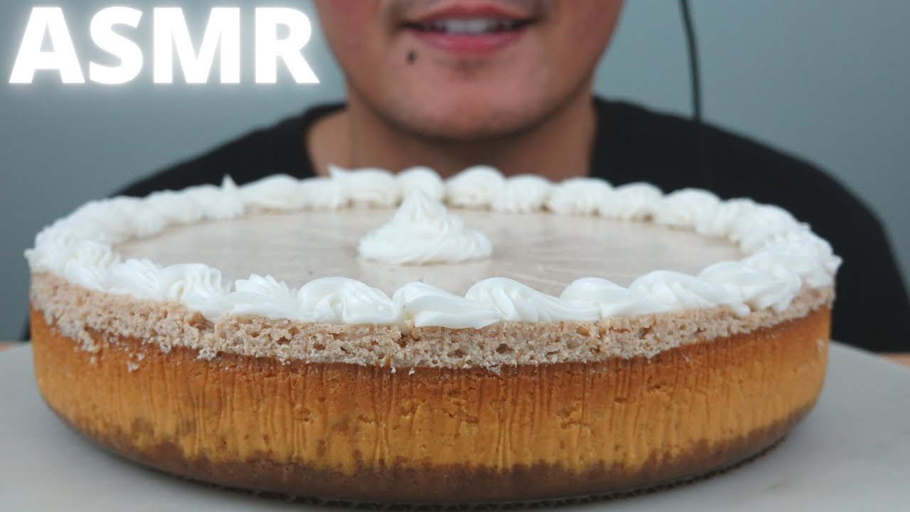 ASMR | Costco Pumpkin Cheesecake | The Hangry Mole
