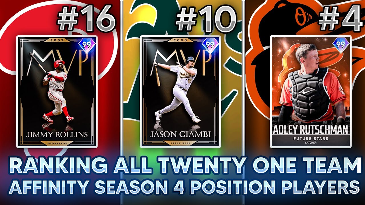 RANKING ALL 21 TEAM AFFINITY SEASON 4 POSITION PLAYERS IN MLB THE SHOW 21 DIAMOND DYNASTY!