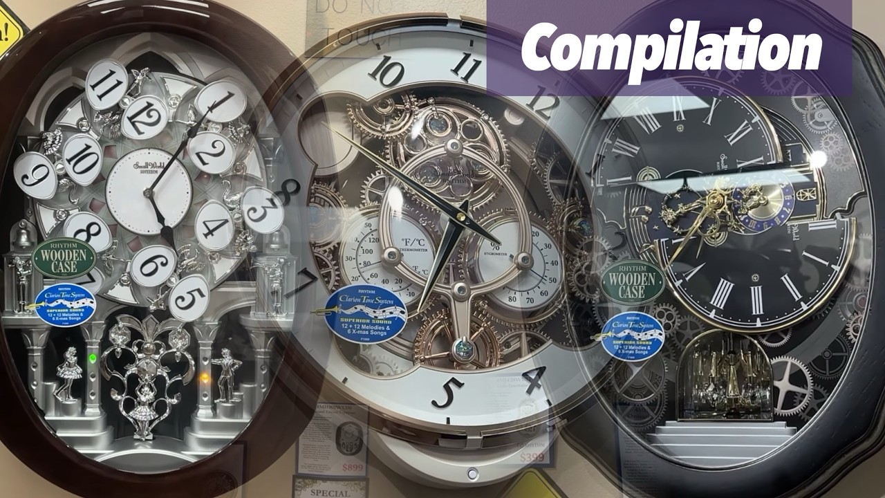 10 Minutes of Musical Clocks at The Clock Peddler | Compilation: Volume 17 (からくり時計の編纂)