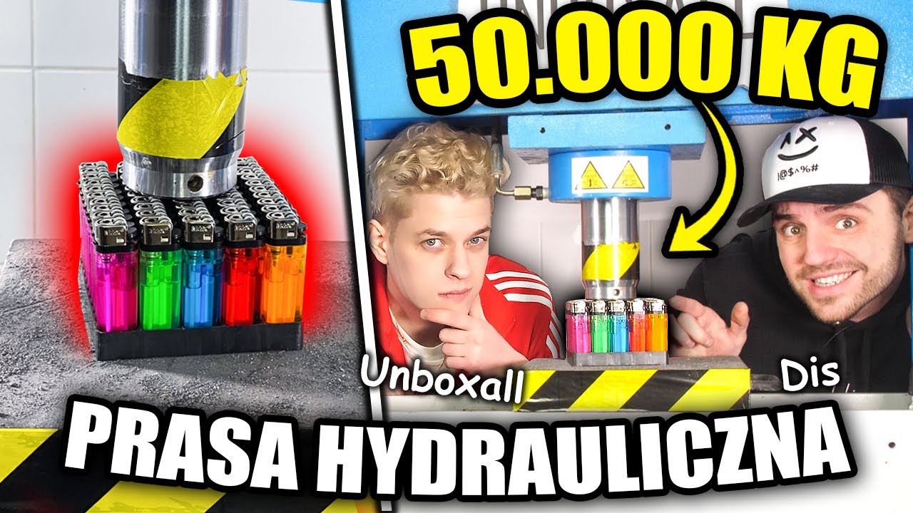 Dis i Unboxall NISZCZĄ RZECZY w PRASIE HYDRAULICZNEJ!