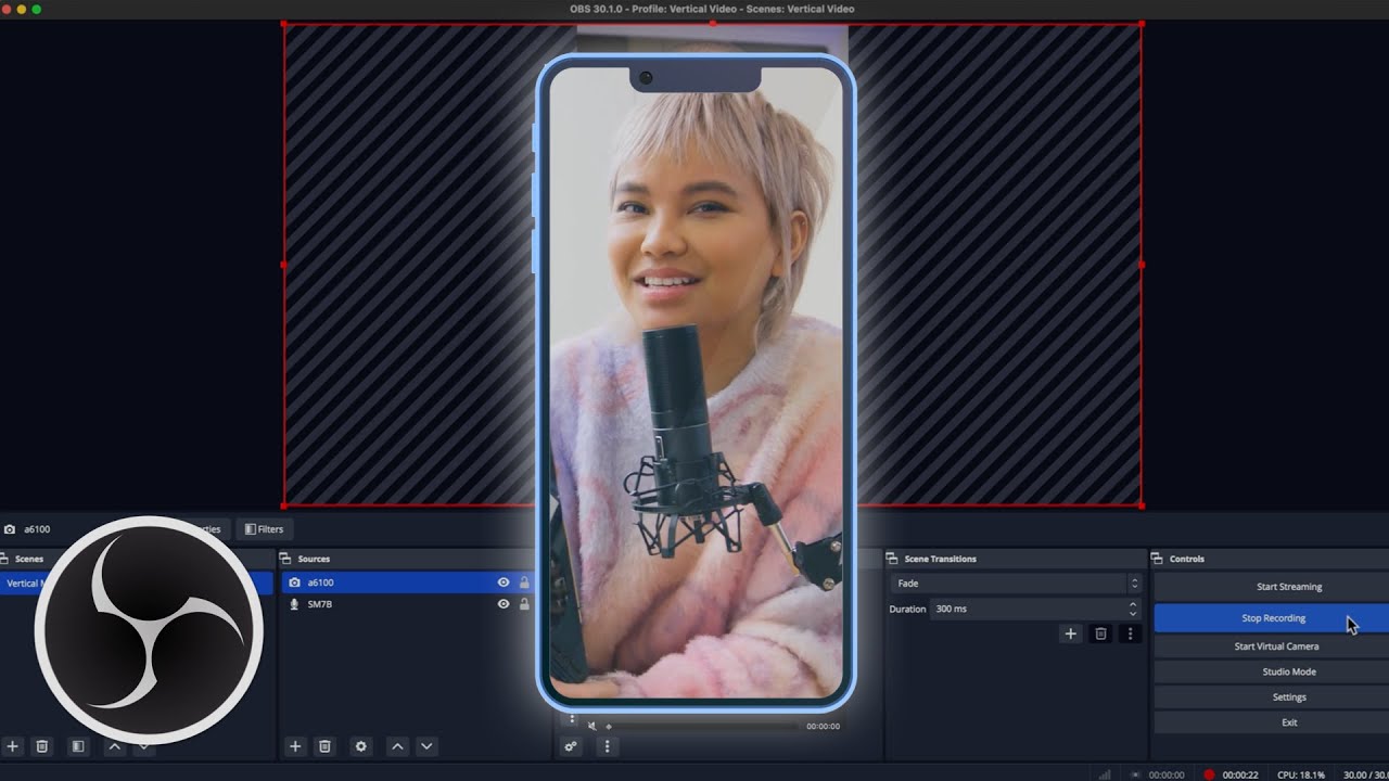 OBS Studio Tutorial: Record Vertical Video for FREE on Mac