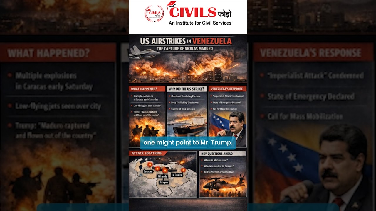 US airstrikes in Venezuela, Maduro Arrest & Geopolitical meaning 