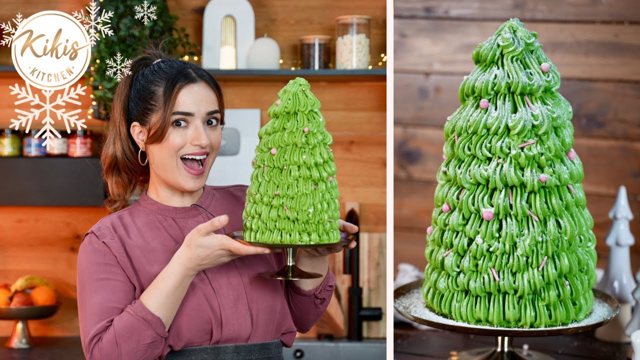 Weihnachtsbaum-Torte f&uuml;r&lsquo;s Familientreffen 🎄 Xmas-Cake