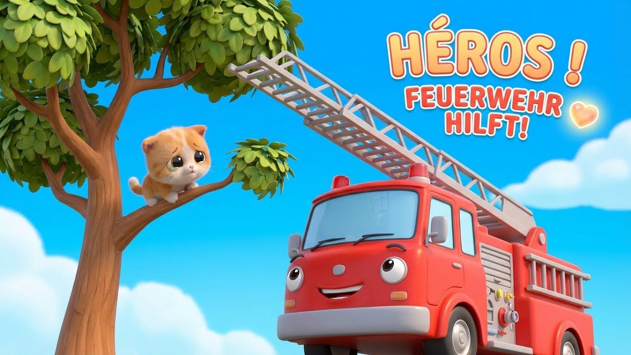 🚒 DAS FEUERWEHR LIED — Tatü Tata! Die Feuerwehr ist da! 🔴 Kinderlieder & Fahrzeuge 2026