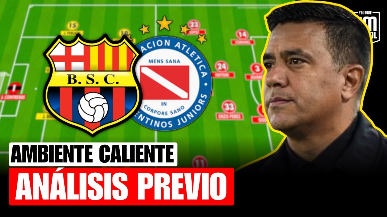 BARCELONA SC VS ARGENTINOS JRS: ¡CLIMA CALIENTE DE COPA! 🏆 (Previa y Alineaciones)
