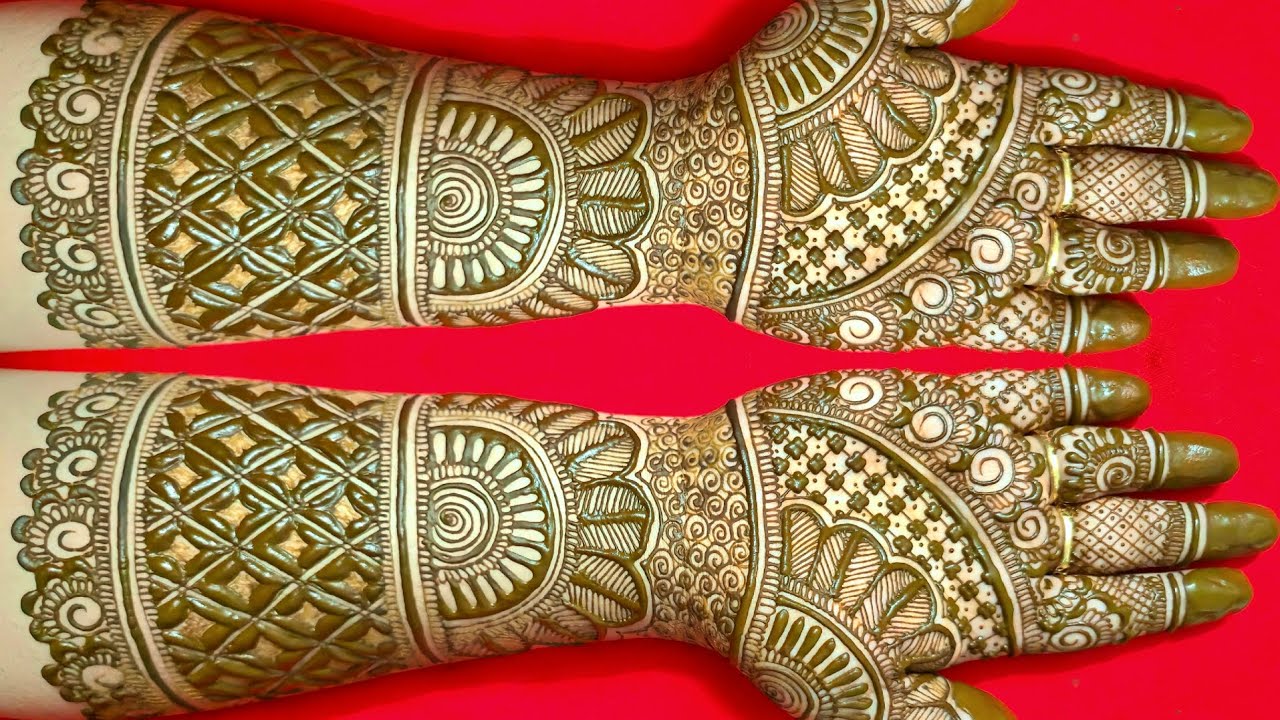 EASY DULHAN MEHENDI DESIGNS FOR FULL HANDS | WEDDING MEHNDI DESIGNS | BRIDAL HENNA MEHNDI DESIGNS