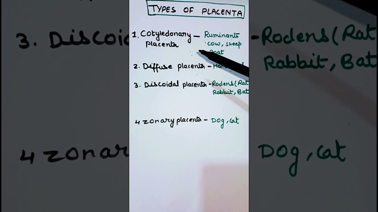 Types of placenta|  Biology most important question.Lt grade Biology.
