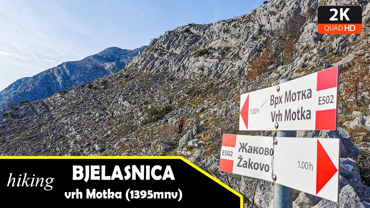 Bjelasnica, uspon na vrh Motka (1395mnv)