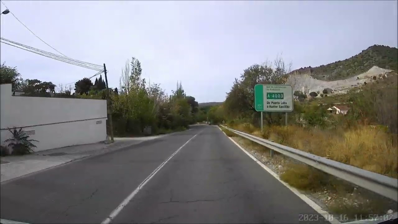Approach to Camping Alto de Viñuelas, Granada Southern Spain 16/10/2023 N37°13'31.1'' W003°29'17.8''