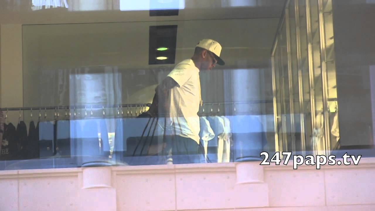 Chris Brown and his girlfriend Karrueche Tran out and about in New York City