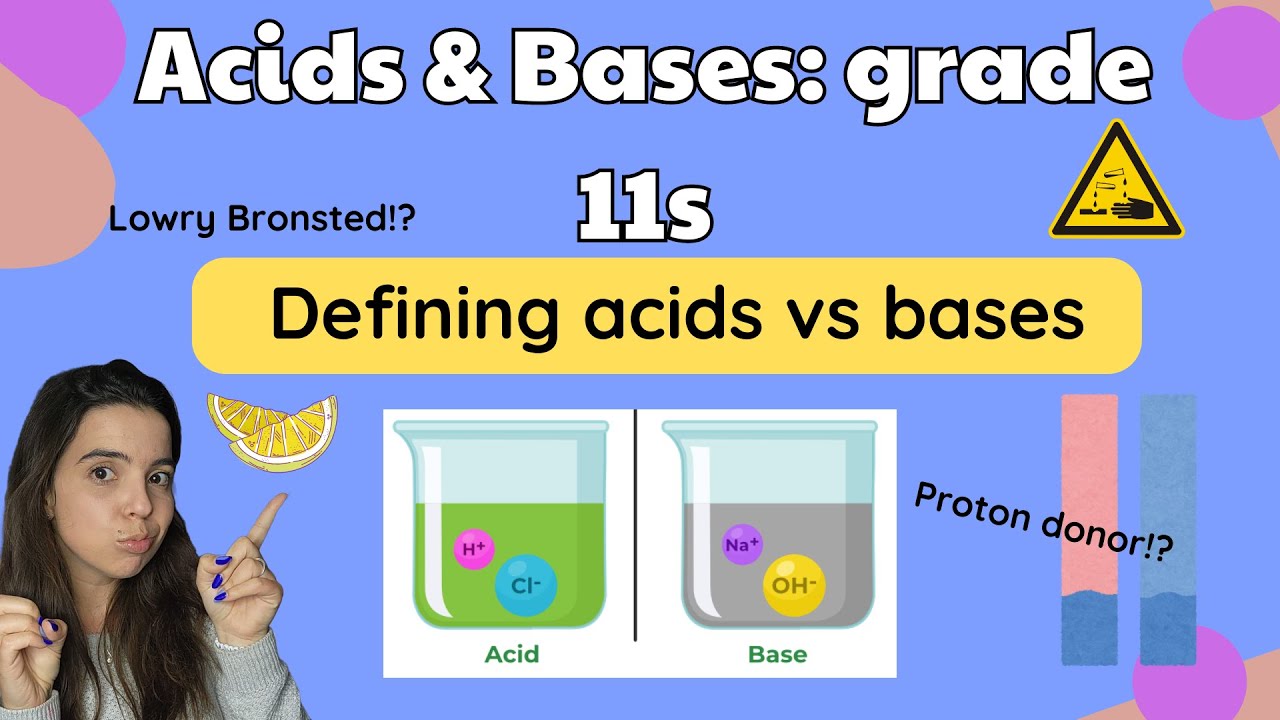 Grade 11 Acids and Bases: Type of reactions Introduction | Defining acids and bases