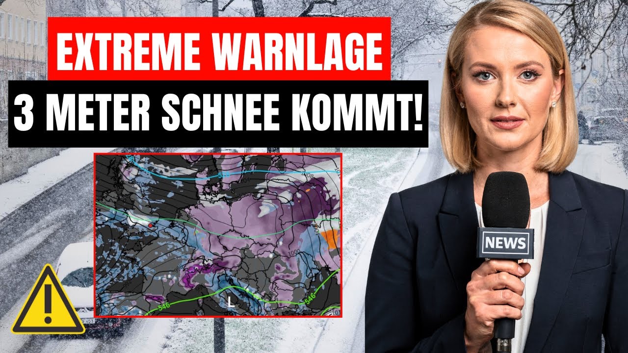🚨 EXTREME-WARNLAGE: 3 Meter SCHNEE treffen auf Eis – Gefahr nimmt rasant zu