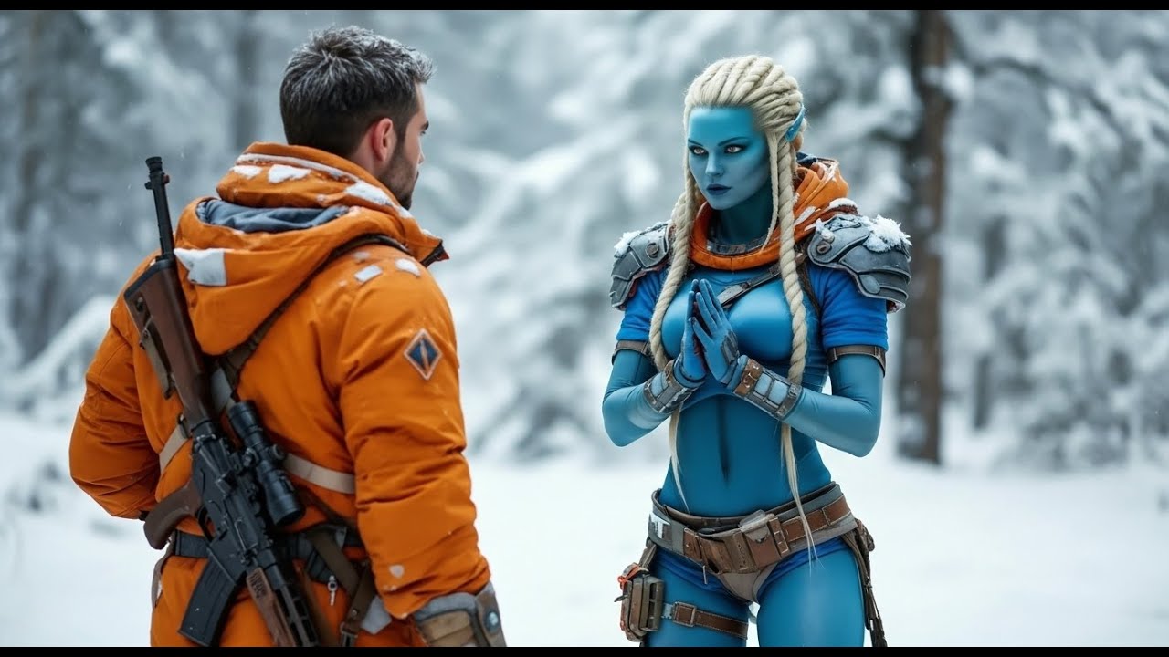 The Alien Girl Watched in Shock as the Human Ignored the Freezing Cold