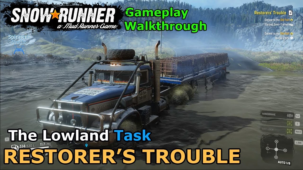 SnowRunner - Restorers' Trouble | The Lowland Task - Maine USA | Phase 6