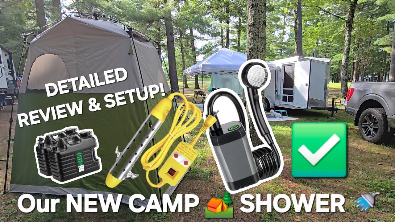 HOT WATER CAMP SHOWER!