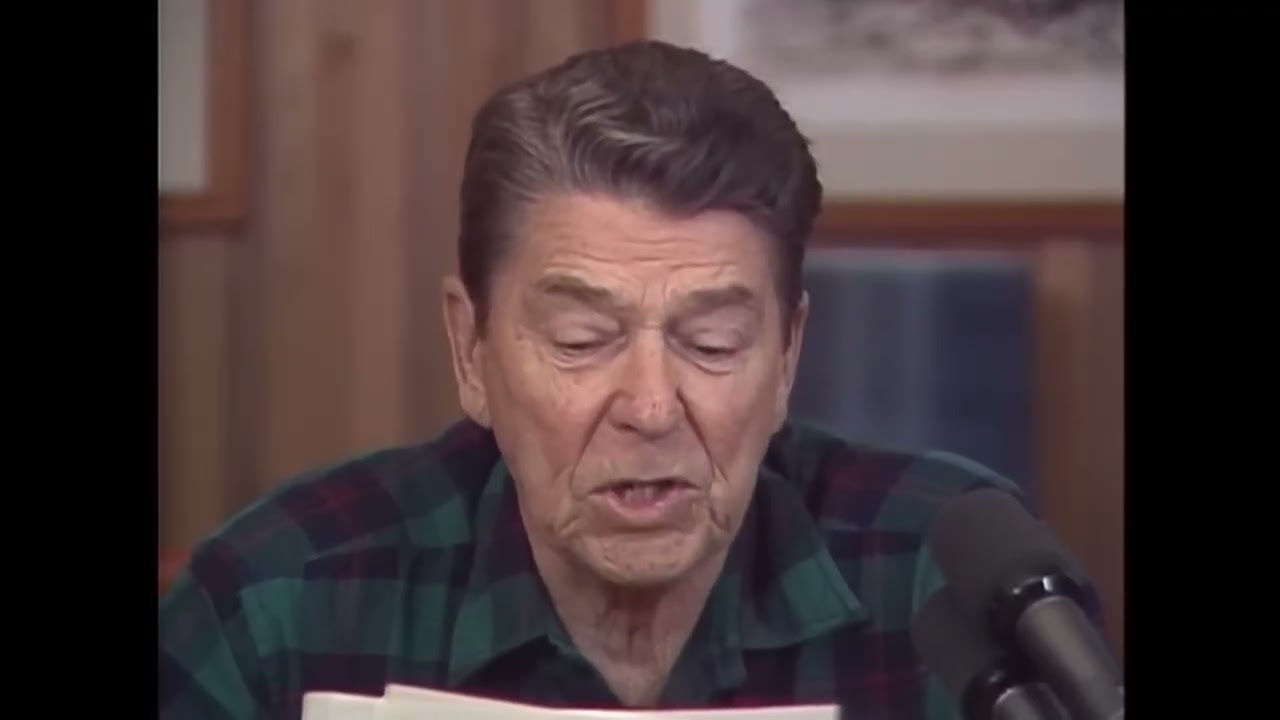 Former US president Ronald Reagan FULL 1987 speech on tariffs 1080p