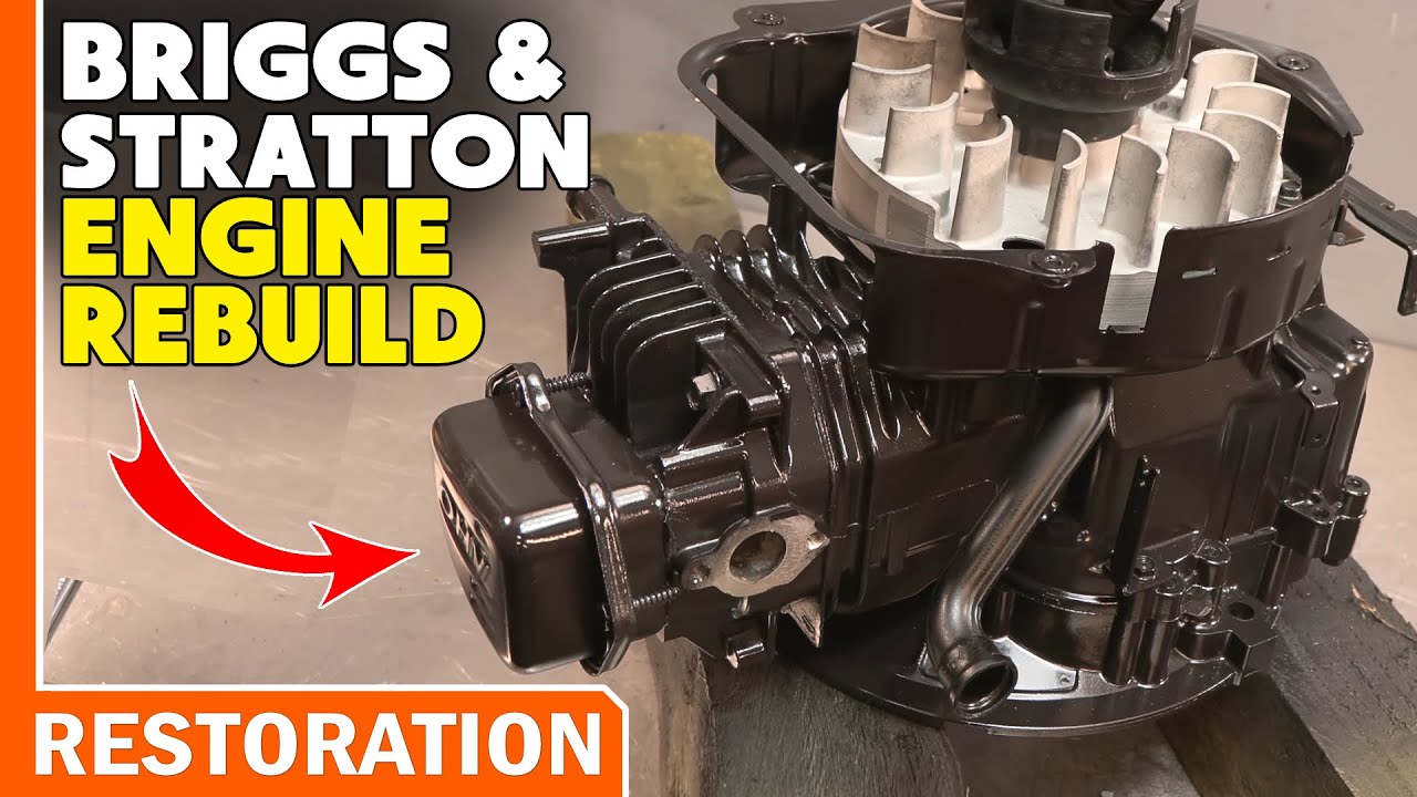 FULL REBUILD BRIGGS AND STRATTON ENGINE 450e RESTORATION