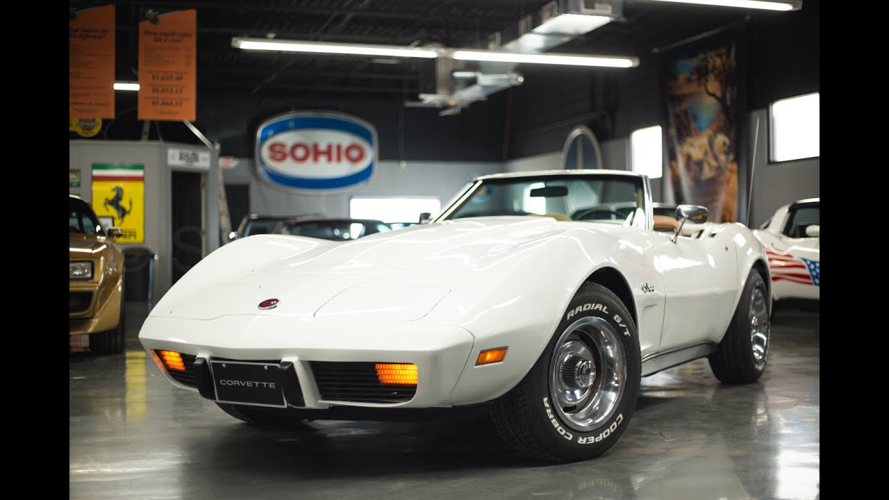 1975 Corvette - 43,068 Miles, White/Medium Saddle, Convertible - Seven Hills Motorcars