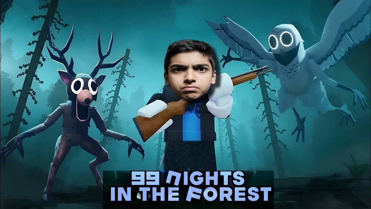 The owl chased me hard 💀 [ 99 nights in the forest] #roblox #ps5 #viral #gaming 