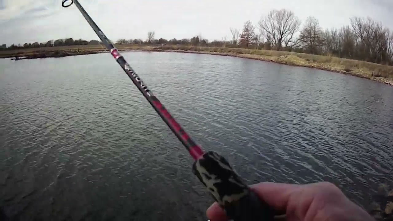 crappie fishing by some dead lilly pads