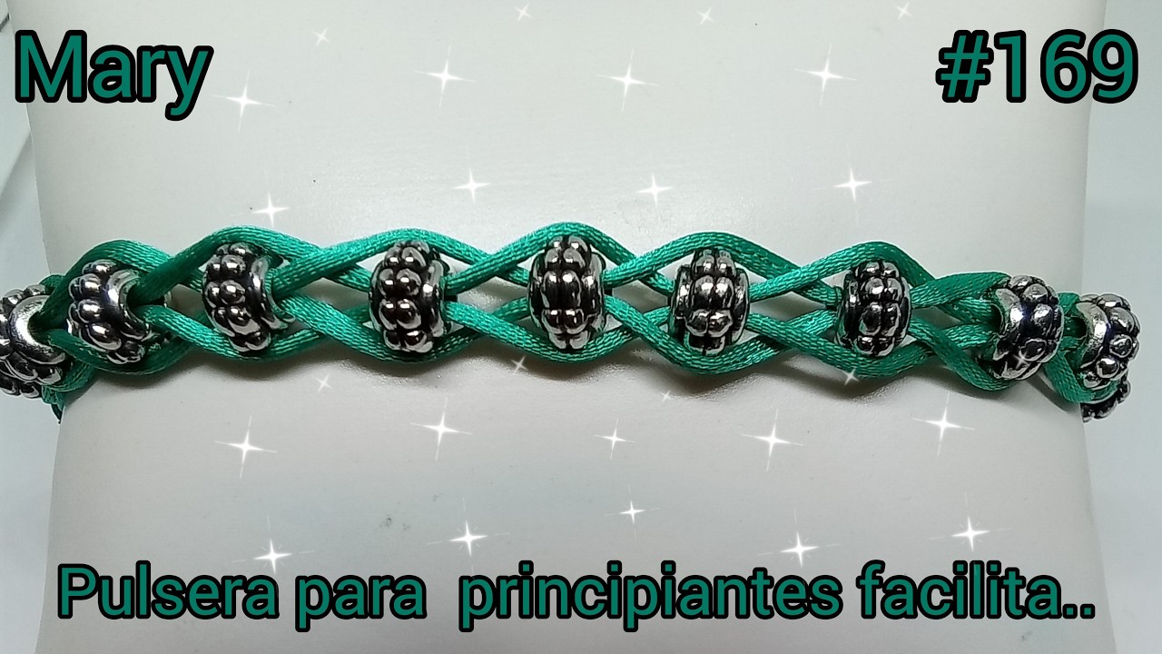 COMO HACER PULSERA FÁCIL  // CON HILO COLA DE RATA ..