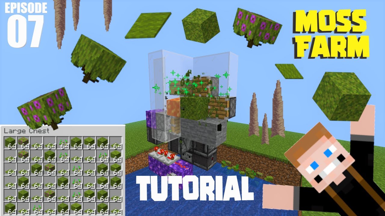 A Moss Farm and Dripstone Farm - Minecraft 1.17 Lets Play Episode 7