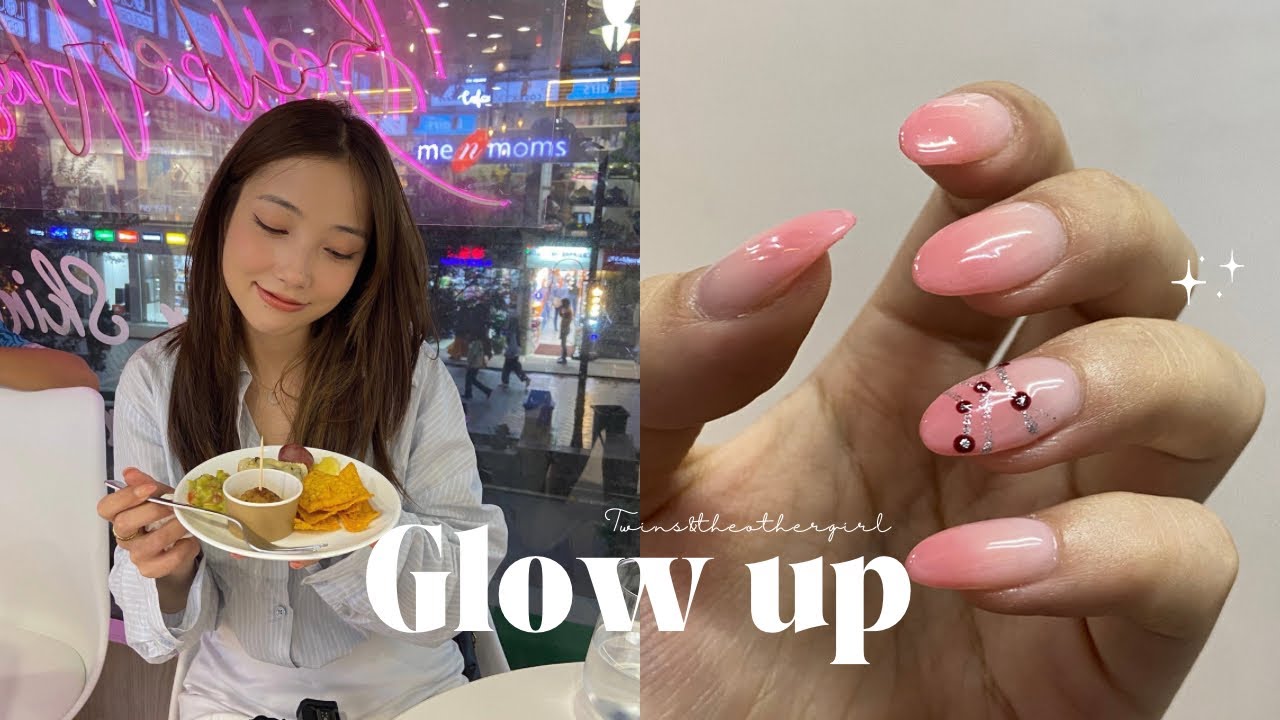 Glow up | getting nail extensions & colouring my hair