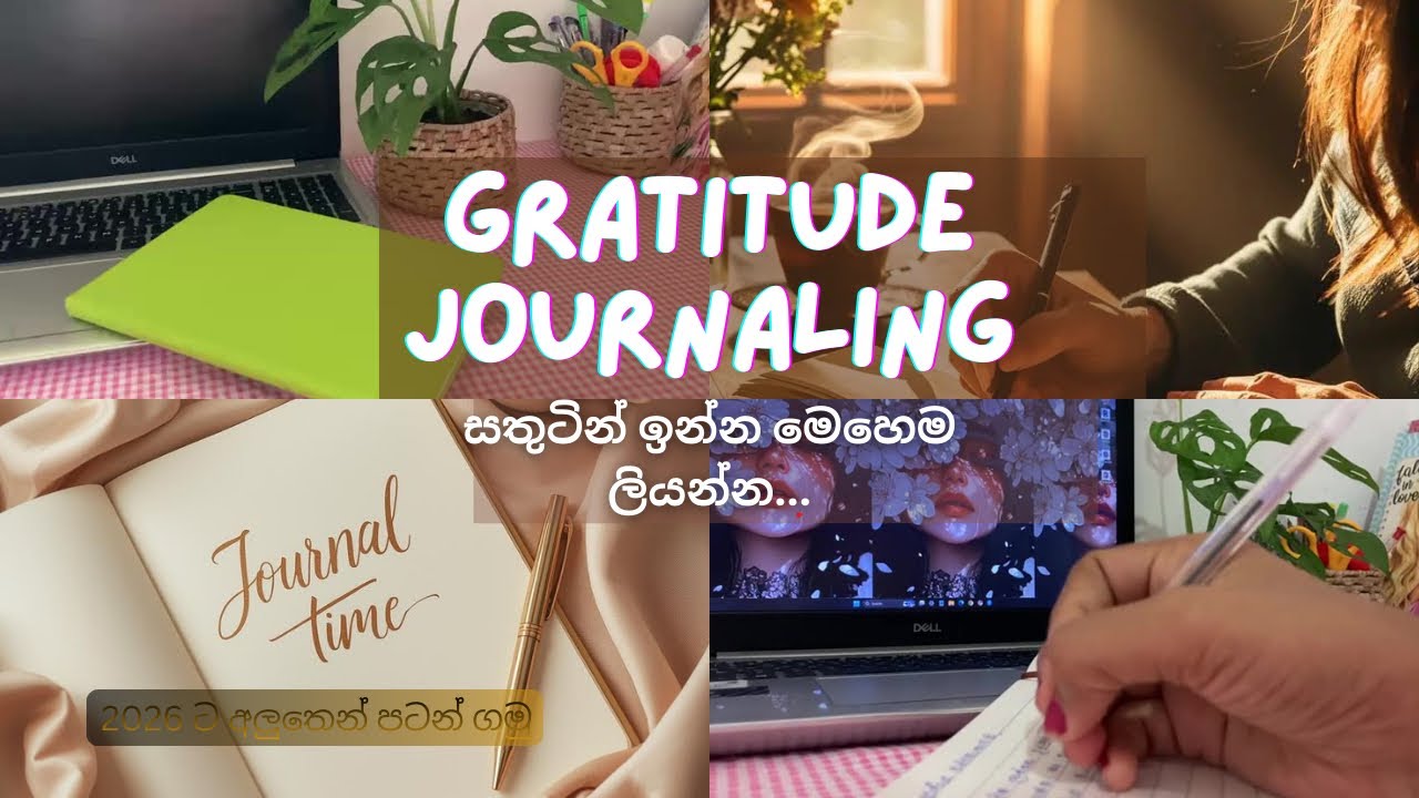 ✨මම Gratitude Journaling කරන විදිහ | සතුටින් ඉන්න මෙහෙම ලියන්න | Gratitude Journal ✨